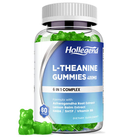 Flacon de gummies L-Theanine HOLLEGEND de 60 pièces au goût citron