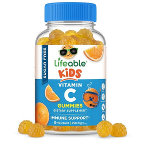 Flacon de gummies Lifeable à la vitamine C sans sucre, 90 gummies
