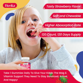 Flacon de Gummies Magnésium Hovika ouvert
