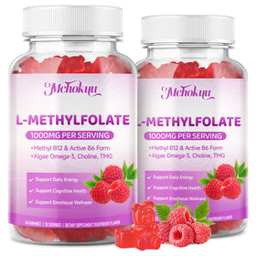Flacon de gummies Mchokuu L-Méthylfolate 1000mcg, 120 pièces