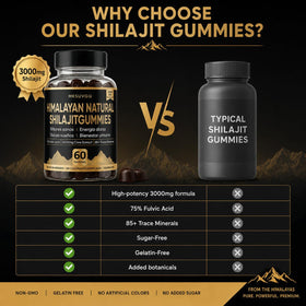 Flacon de gummies MKSUVGQ avec étiquette visible