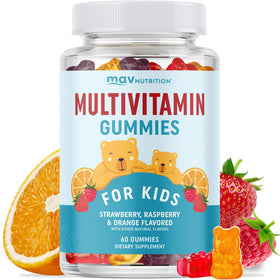 Flacon de Gummies Multivitamines MAV NUTRITION pour enfants, 60 gummies