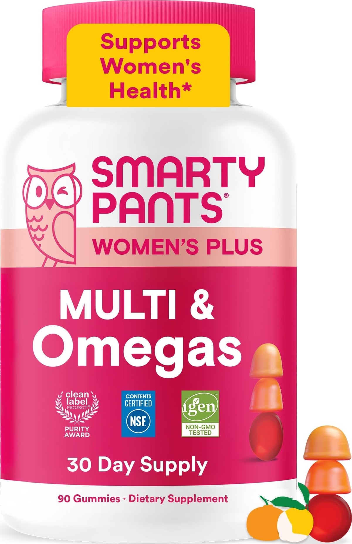 Flacon de gummies multivitamines SmartyPants pour femmes, 90 gummies
