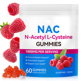 Flacon de gummies NAC Ruduwu 1000MG, 60 unités, vue de face