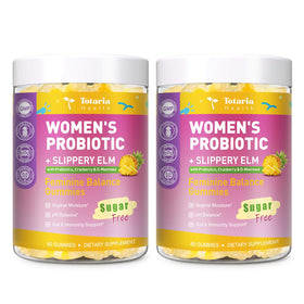 Flacon de gummies probiotiques féminins Totaria avec 60 gummies