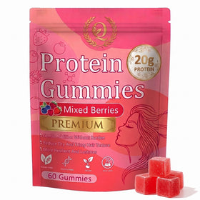 Flacon de gummies protéinées SERSANVE 60 gummies aux fruits rouges