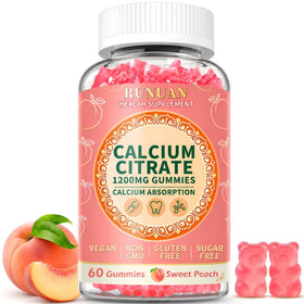 Flacon de gummies RUNUAN Calcium Citrate 1200mg, 60 pièces