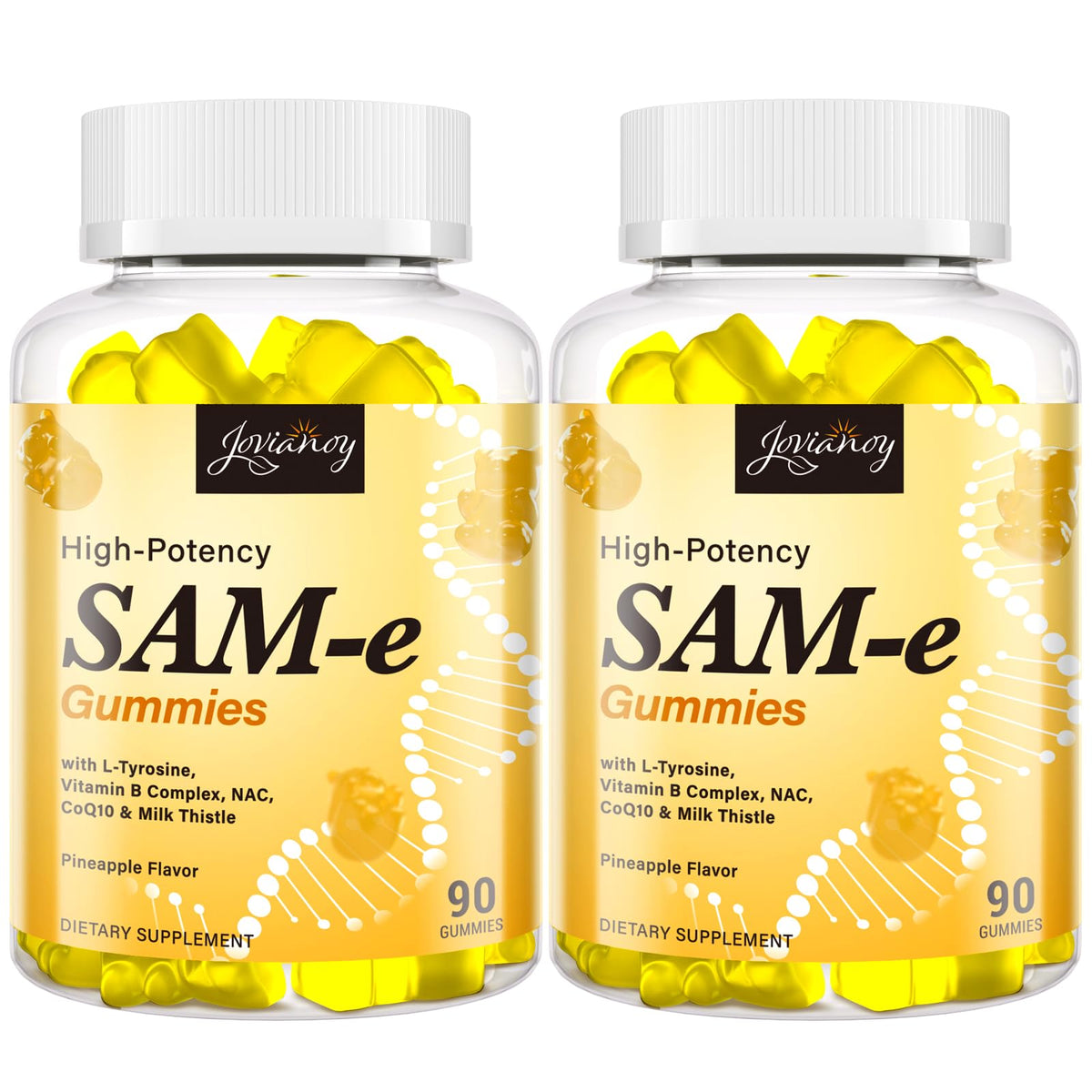 Flacon de Gummies SAM-e Jovianoy 180 unités goût ananas