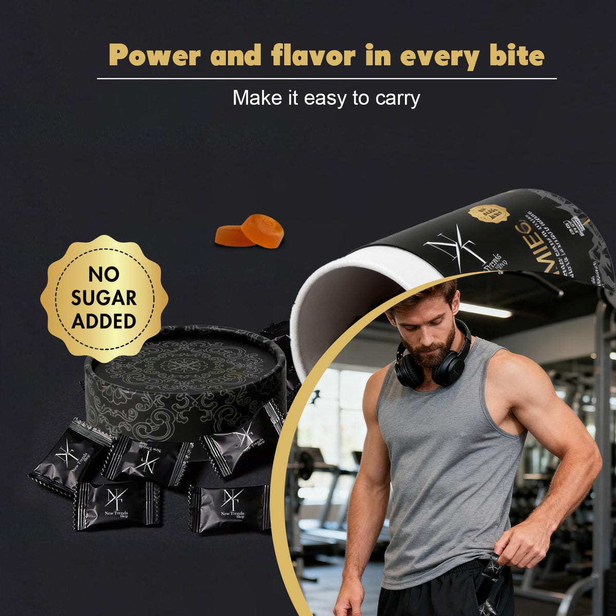 Flacon de gummies Shilajit New Trends Shop ouvert