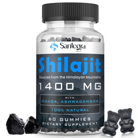 Flacon de gummies Shilajit Santegra 1400mg, 60 pièces