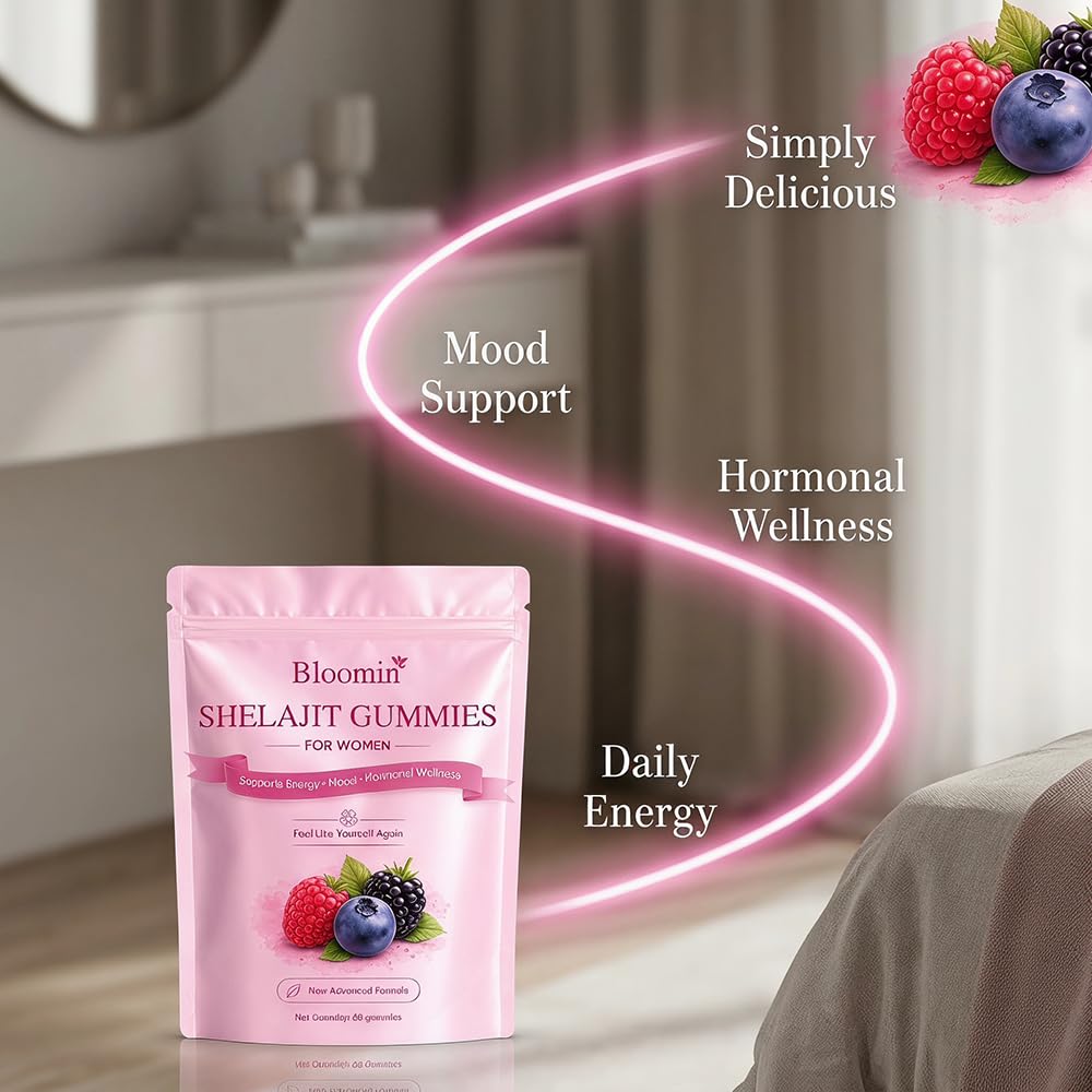 Flacon de Gummies Shilajit Vlsdoin avec étiquette visible