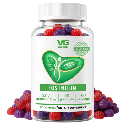 Flacon de gummies VITA GLOBE de fibres prébiotiques, 60 unités