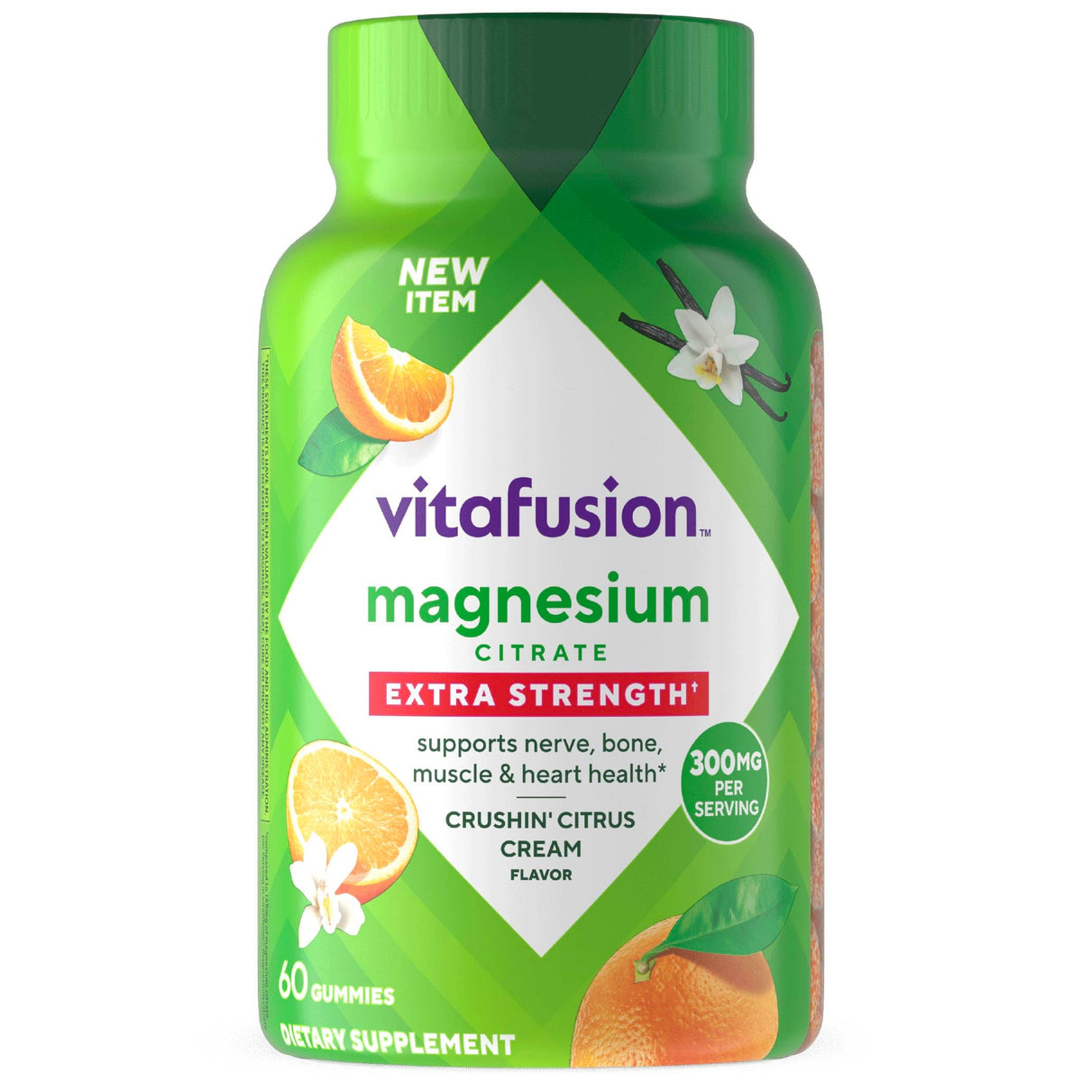 Flacon de gummies Vitafusion au citrate de magnésium de 60 unités