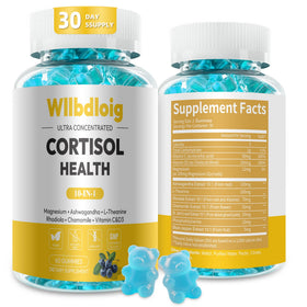 Flacon de gummies Wllbdloig pour femme, 60 gélifiés au goût de myrtille