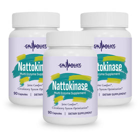 Flacon de Gyumolics Nattokinase 10000FU 270 capsules vue de face