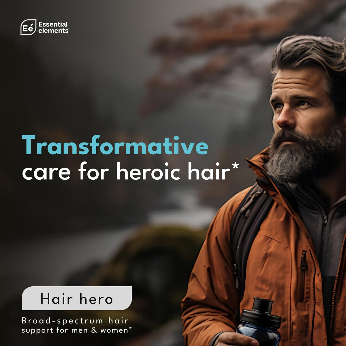 Flacon de Hair Hero avec étiquette visible