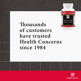 Flacon de Health Concerns Astra Isatis avec étiquette visible