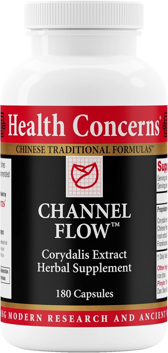 Flacon de Health Concerns Channel Flow avec 180 capsules