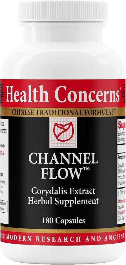 Flacon de Health Concerns Channel Flow avec 180 capsules