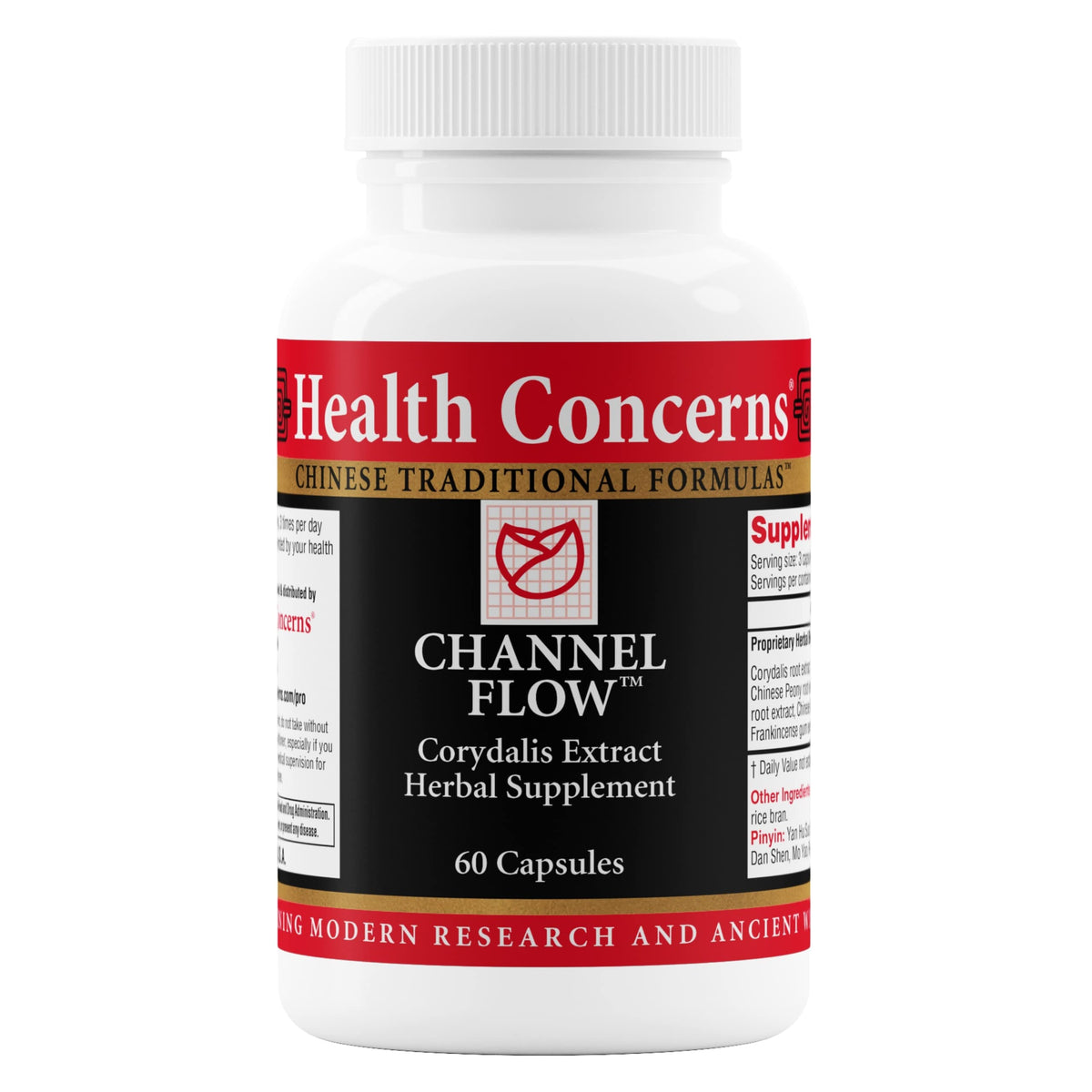 Flacon de Health Concerns Channel Flow avec 60 capsules
