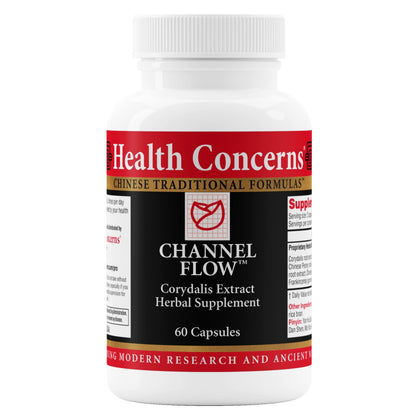 Flacon de Health Concerns Channel Flow avec 60 capsules