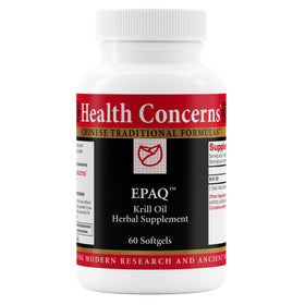 Flacon de Health Concerns EPAQ avec 60 gélules molles