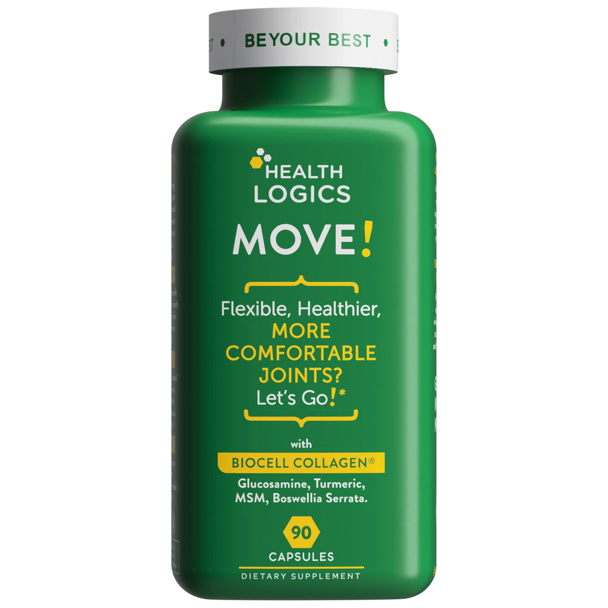 Flacon de Health Logics Move! 90 capsules vue de face
