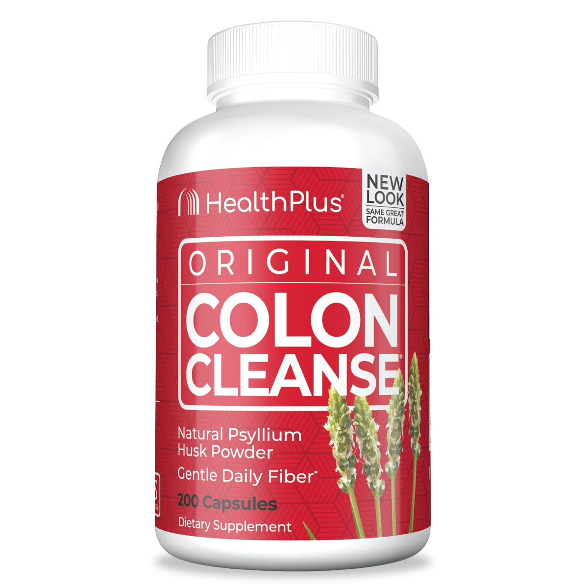 Flacon de Health Plus Colon Cleanse 200 capsules vue de face