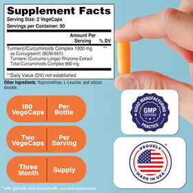 Flacon de Health Thru Nutrition Curcuma 1 000 mg BCM-95 avec étiquette visible