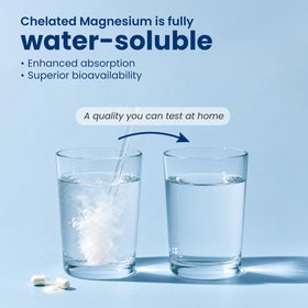 Flacon de HealthA2Z Magnésium Glycinate ouvert avec capsules visibles