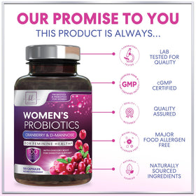 Flacon de Hello Lovely! Probiotiques ouvert avec capsules visibles