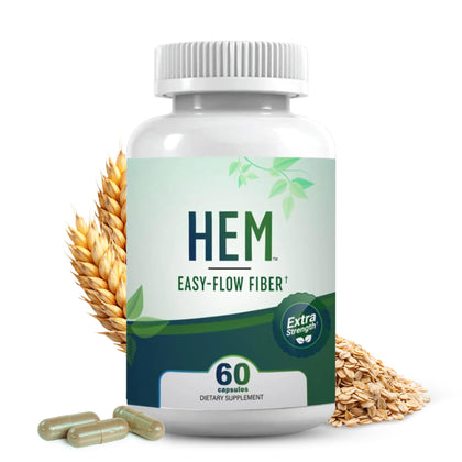 Flacon de Hem Healer Oat Fiber 60 capsules vue avant