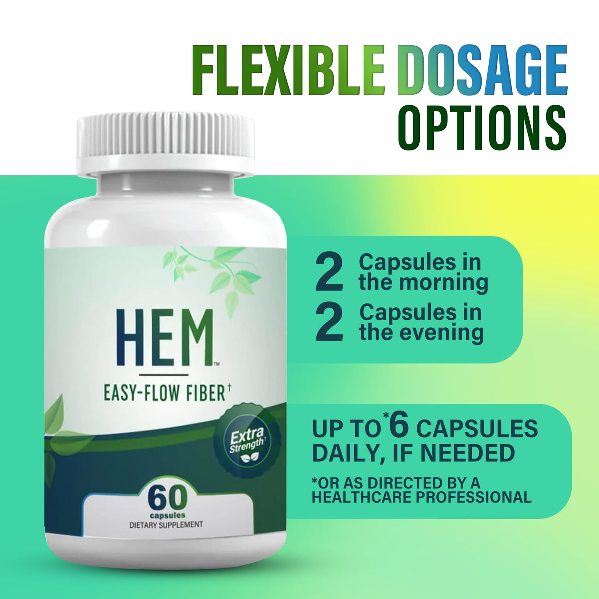 Flacon de Hem Healer Oat Fiber avec étiquette visible