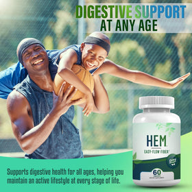 Flacon de Hem Healer Oat Fiber sur un fond naturel