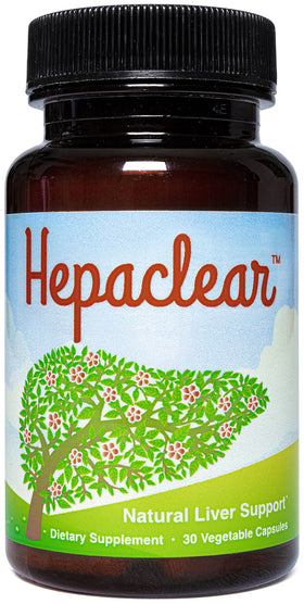 Flacon de Hepaclear Complément Alimentaire Soutien Hépatique 41g vue avant