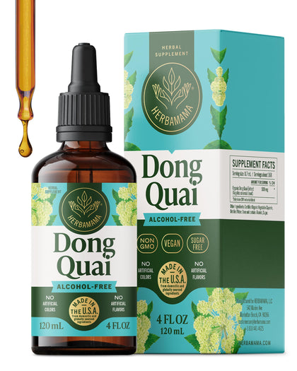 Flacon de HERBAMAMA Donq Quai 500 mg vue de face