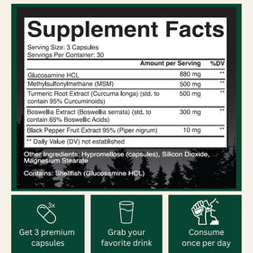 Flacon de HIKER'S BLEND Complément Alimentaire Articulaire ouvert
