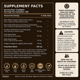 Flacon de Holior Health avec étiquette visible