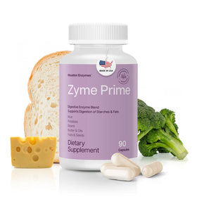 Flacon de Houston Enzymes Zyme 90 capsules vue de face