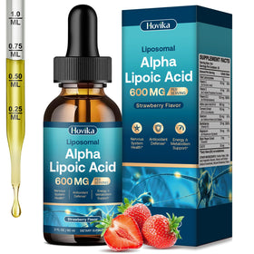 Flacon de Hovika Acide Lipoïque Liposomal 600mg vue de face