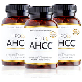 Flacon de HPD Rx AHCC & Shiitake 1100 mg avec 90 capsules