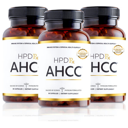 Flacon de HPD Rx AHCC & Shiitake 1100 mg avec 90 capsules