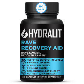Flacon de Hydralit Rave use Aid 120 capsules vue de face