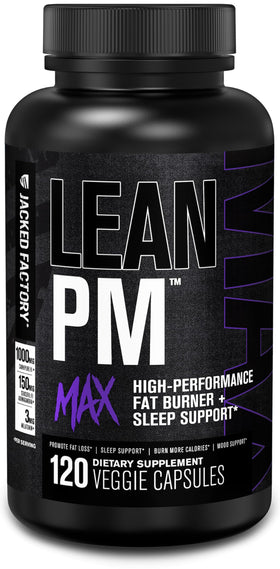 Flacon de Jacked Factory Lean PM Max 120 capsules vue de face