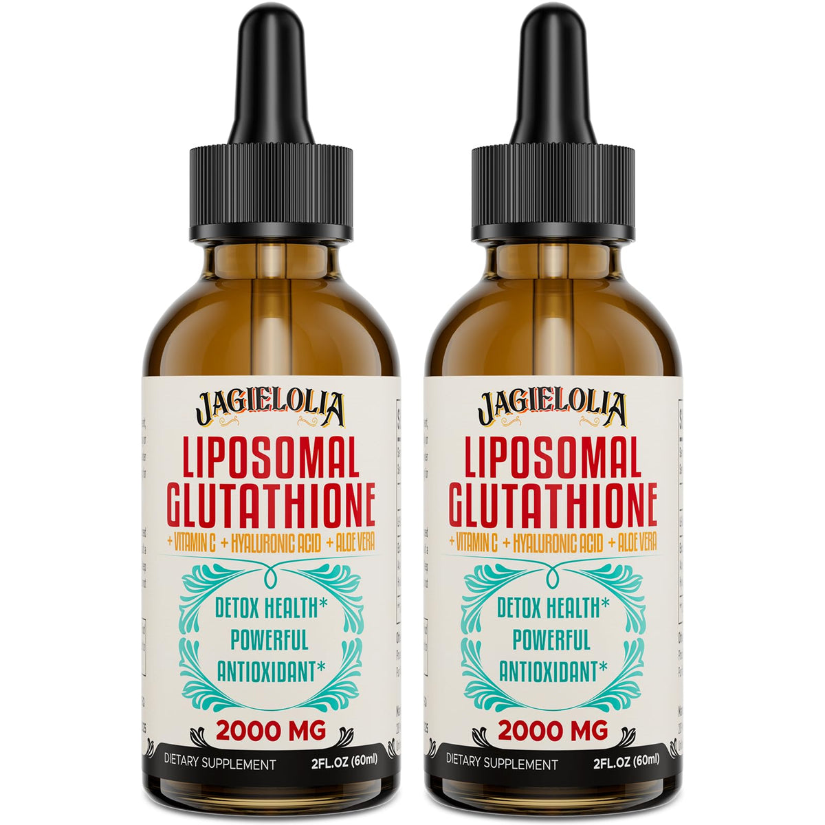Flacon de Jagielolia Glutathione Liposomal 2000MG avec étiquette