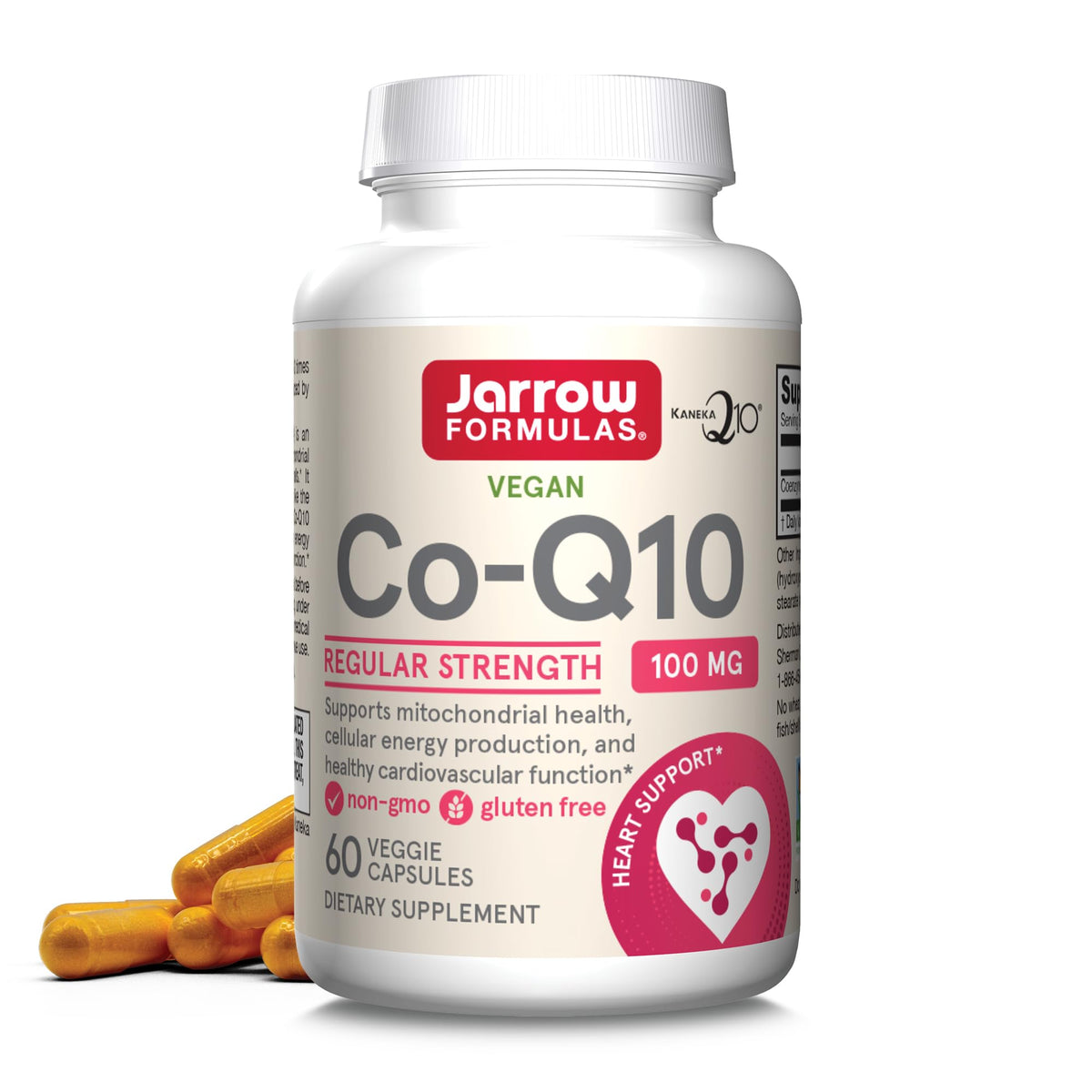 Flacon de Jarrow Formulas Co-Q10 100 mg vue de face