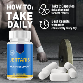 Flacon de Jertaris Capsules ouvert avec gélules visibles