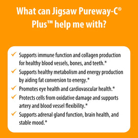 Flacon de Jigsaw Health Pureway-C Plus avec étiquette visible