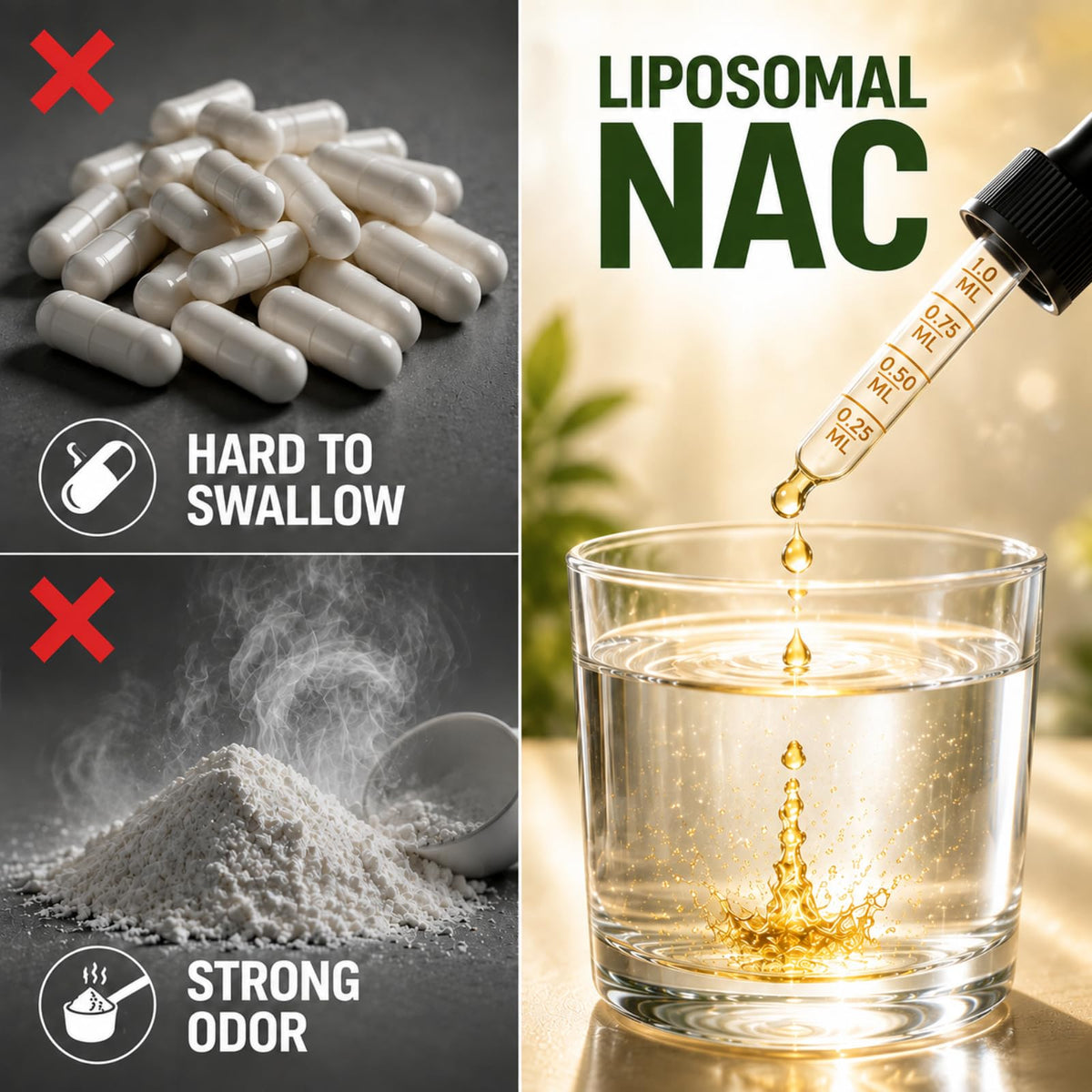 Flacon de Jorvinl NAC 1000mg avec bouchon et goutteur