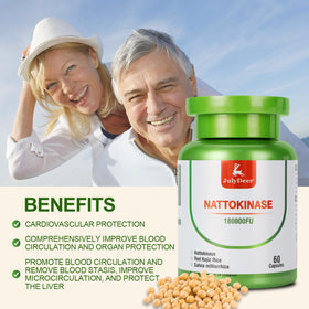Flacon de JulyDeer Nattokinase avec capsules à côté